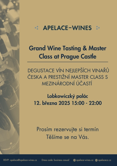 Akce - Grand Wine Tasting &amp; Master Class at Prague Castle